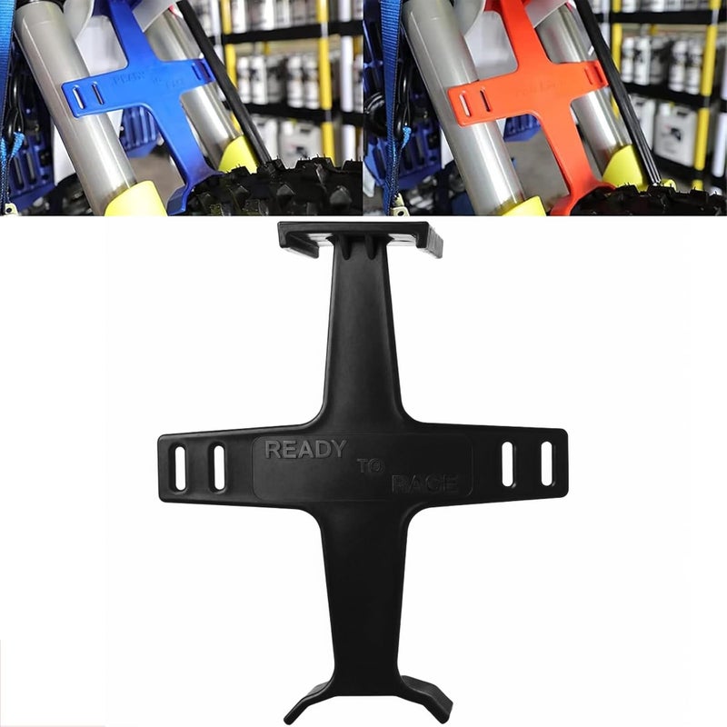 PRO CAKEN 10.6 inch Universal Motorcycle Fork Brace Protection Plastic Fork Support Guard Fork Saver for Most Motorcycles Pit Dirt Bikes Motorcycle Accessories-Black - Image 1
